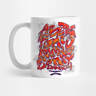 Graffiti Alphabet Mug